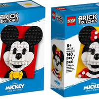 LEGO 40456 + 40457 - BRICK SKETCHES - Topolino + M