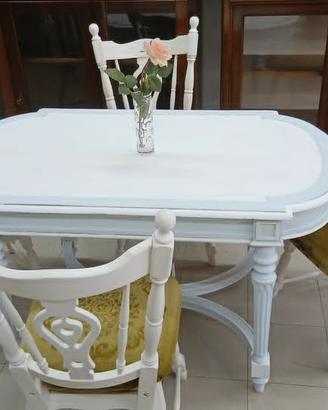 tavolo vintage in legno - stile Umbertino