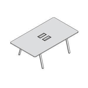 tavolo in legno 220cmx120cm h80cm per ufficio/casa