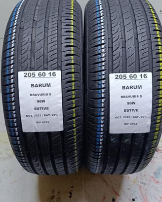 2 GOMME 205 60 16 BARUM 96W RIF4763
