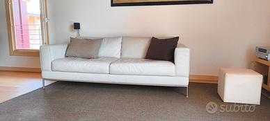 Divani in pelle pianca - 2 e 3 posti