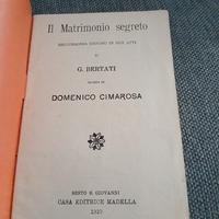 Lotto 4 Libretti d'Opera Antichi (1910-1916)rari