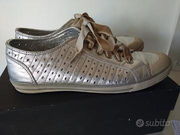 Sneaker da donna marca Pollini Studio argento