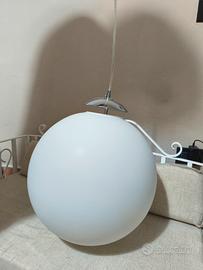 lampadario sfera in vetro