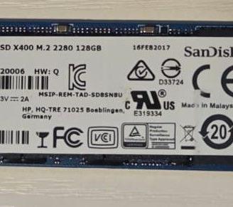 M.2 SSD 128gb Sandisk