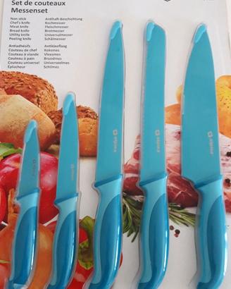 Set Coltelli cucina acciaio inox