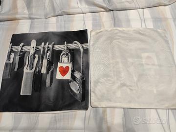 2 Federe per cuscini quadrati 