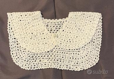 Vintage colletto uncinetto alla marinara bambina