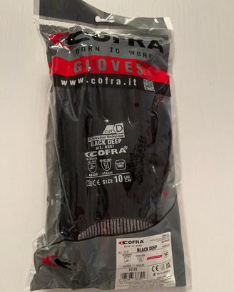 Guanti COFRA black deep taglia 10 XL livello D