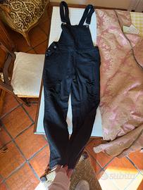 Tuta salopette in jeans nera marca “scout” tg S