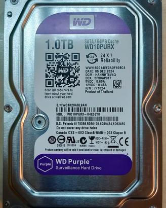 HDD 1TB per NVR