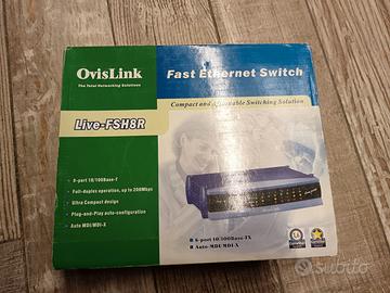Switch Ethernet 8 Porte OvisLink Live-FSH8R 10/100