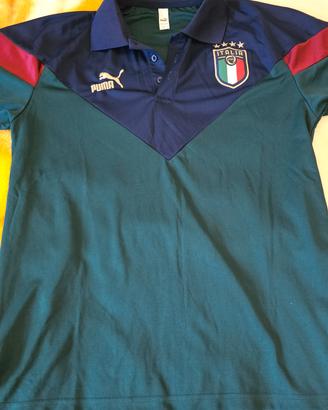 MAGLIA T-SHIRT POLO PUMA ITALIA ORIGINALE L LARGE