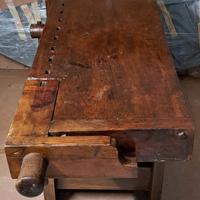 Tavolo di Legno da Lavoro Restaurato