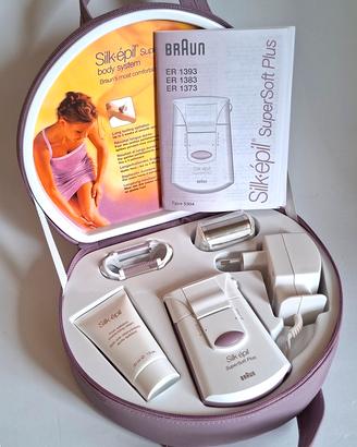 Epilatore Braun Silk-épil SuperSoft Plus  completo