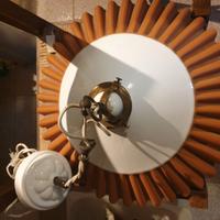 Lampadario in ceramica smaltata e simil cotto
