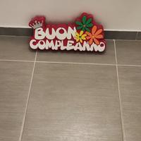 scritte polistirolo per compleanno e battesimo 