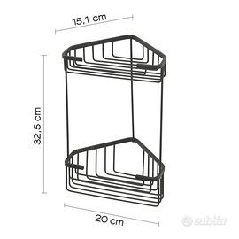 PORTAOGGETTI DOCCIA 2 RIPIANI