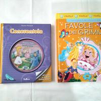 2 Libri Cenerentola con DVD e Favole dei Grimm