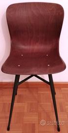Sedia modernariato 15704/II Pagholz di E. Flottoto
