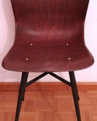 Sedia modernariato 15704/II Pagholz di E. Flottoto