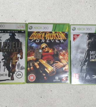 Lotto 3 Giochi Xbox 360 - Action & Sparatutto 