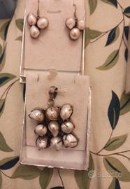 parure argento e perle scaramazze
