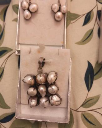parure argento e perle scaramazze