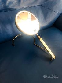 Specchio trucco da tavolo in ottone massiccio