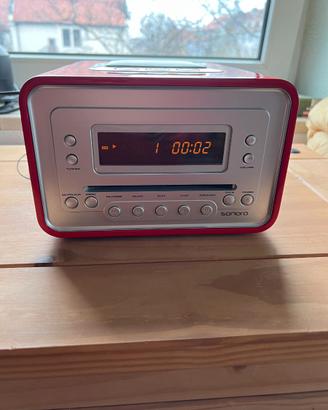 SONORO CUBO CD RADIO AU 1100 ROSSO FUNZIONANTE