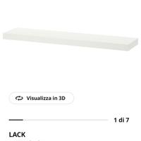 Mensole bianche Ikea Lack