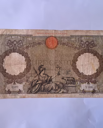 Banconota 100 lire ROMA GUERRIERA