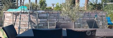Piscina fuori terra grande 7.30x3.50 con motore