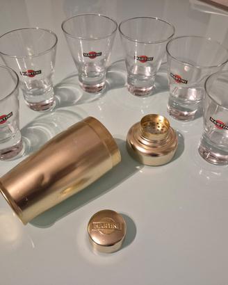 Bicchieri e Shaker Martini anni 60