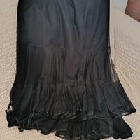 Gonna in pregiato tulle nero