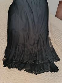 Gonna in pregiato tulle nero