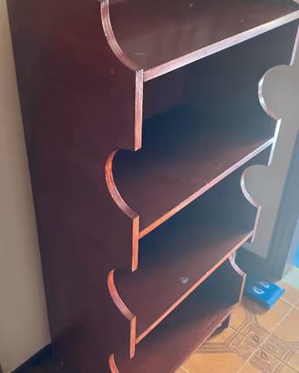 Scaffale Libreria in legno stile rustico