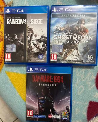 ps4 RAINBOWSIX SIEGI - GHOSTRECON - DAYMARE 1994