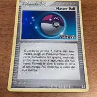 Carta pokemon trainer “Master Ball”