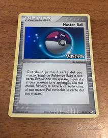 Carta pokemon trainer “Master Ball”