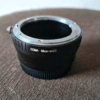 Adattatore COMA x ottiche Nikon su fotocamera M4/3