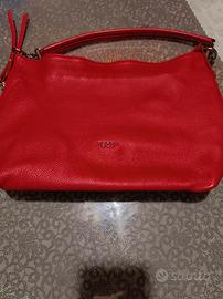 Borsa TOSCA BLU in Vera Pelle - Rosso Vibrante (Ma