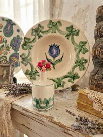 piatto e vaso thun con i fiocchi 