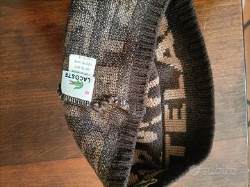berretto Lacoste unisex Pura Lana 