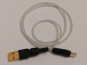 Cavo USB Hifi in Argento Salaantonio