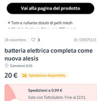 batteria elettrica alesis