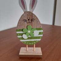 Decorazione Pasqua coniglietto con fiore