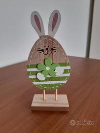 Decorazione Pasqua coniglietto con fiore