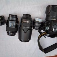 Nikon d80 più obbiettivi