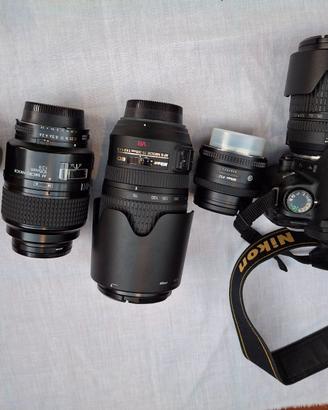 Nikon d80 più obbiettivi